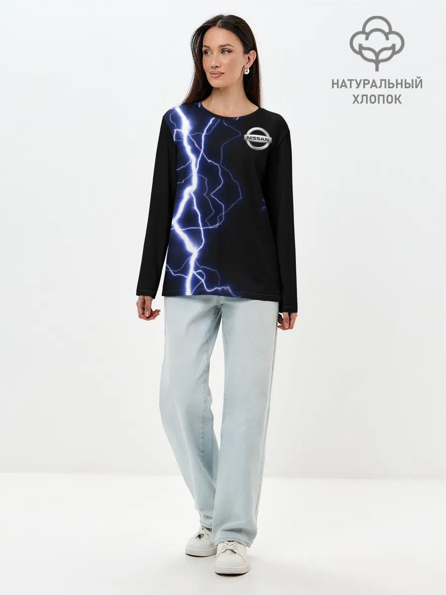 Лонгслив женский. Хлопок / NISSAN