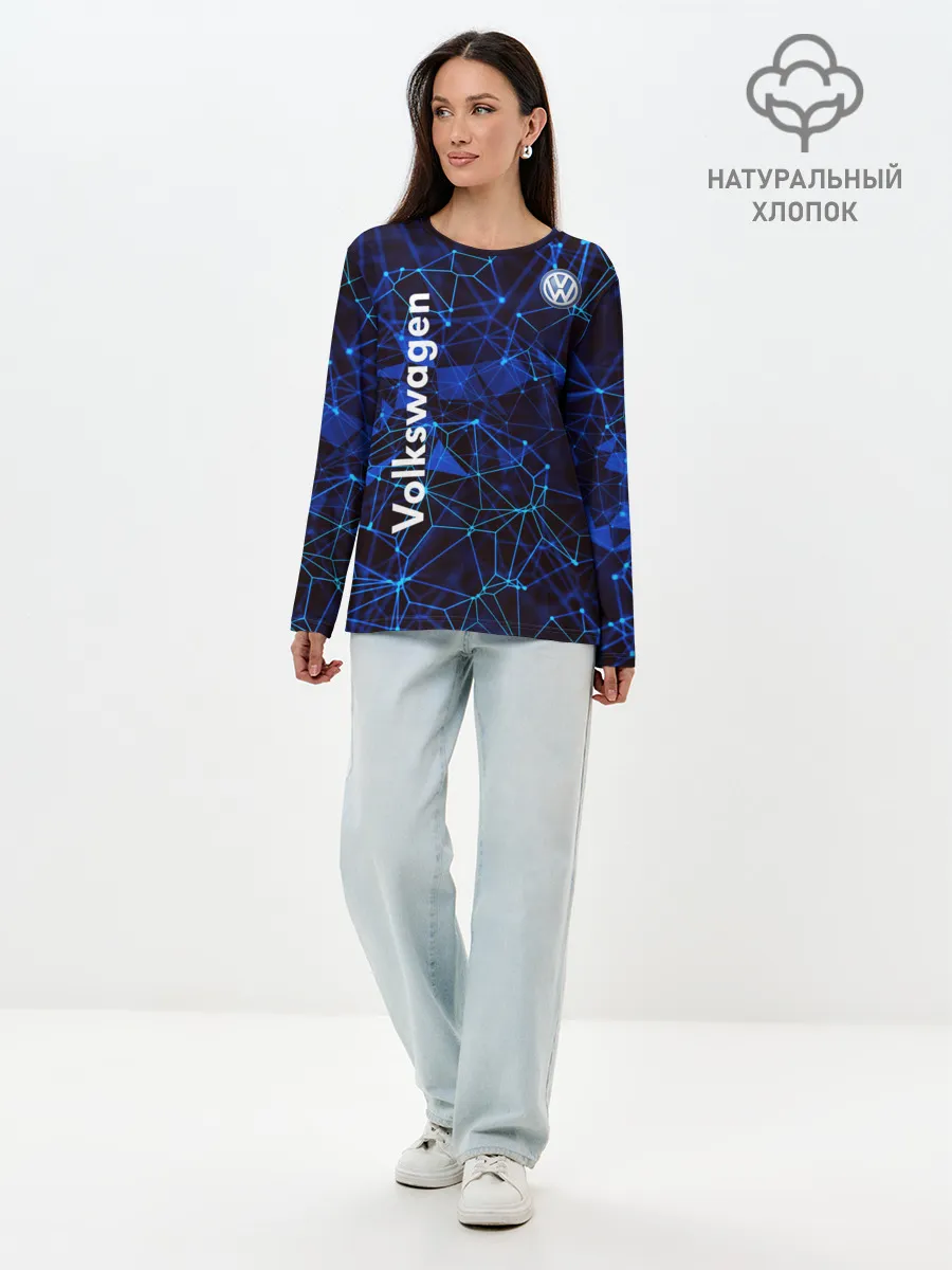 Лонгслив женский. Хлопок / Volkswagen