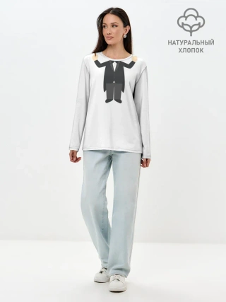 Лонгслив женский. Хлопок / Я - дерижер