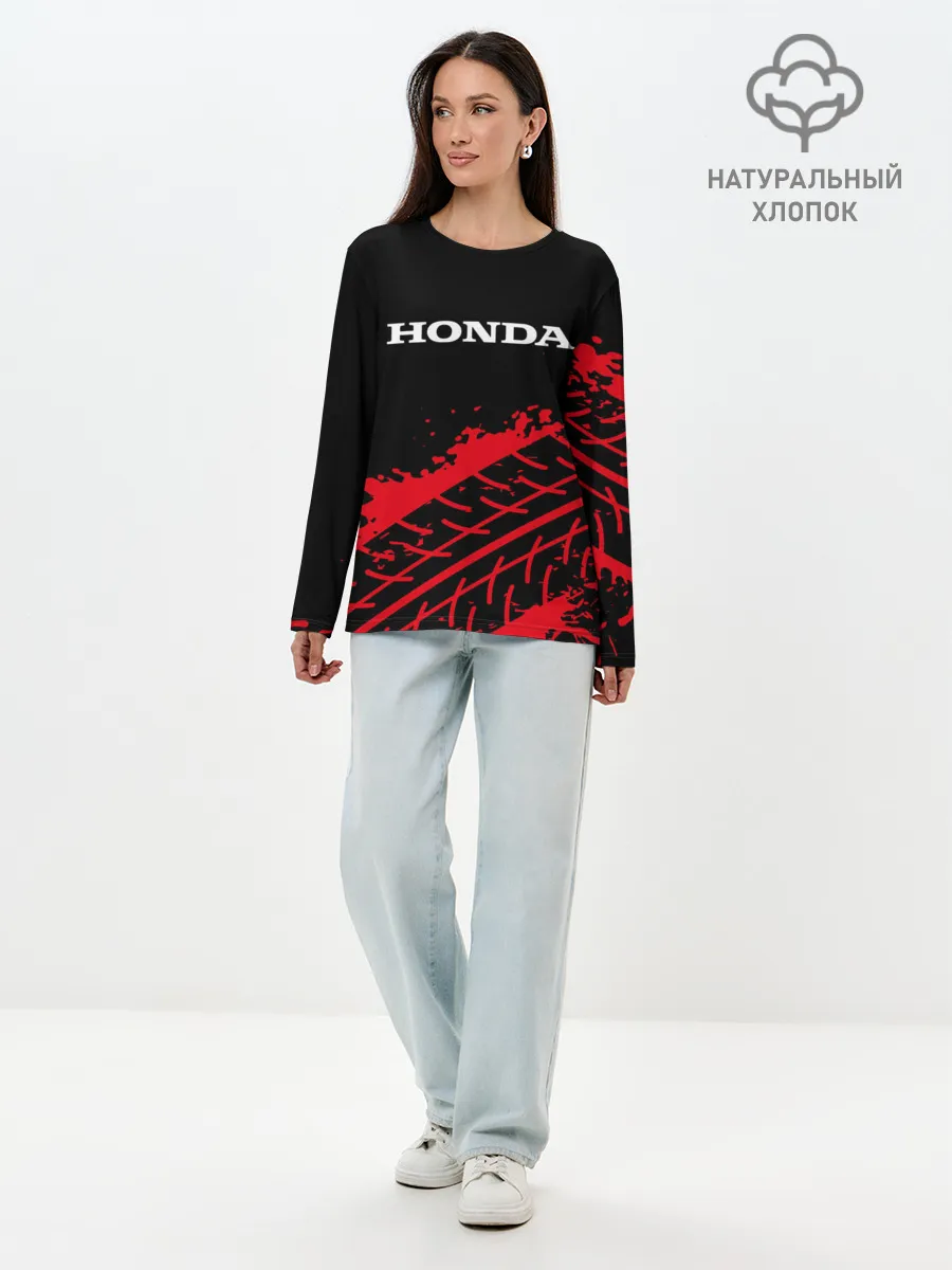 Лонгслив женский. Хлопок / HONDA / ХОНДА