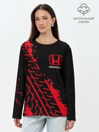 Лонгслив женский. Хлопок / HONDA / ХОНДА