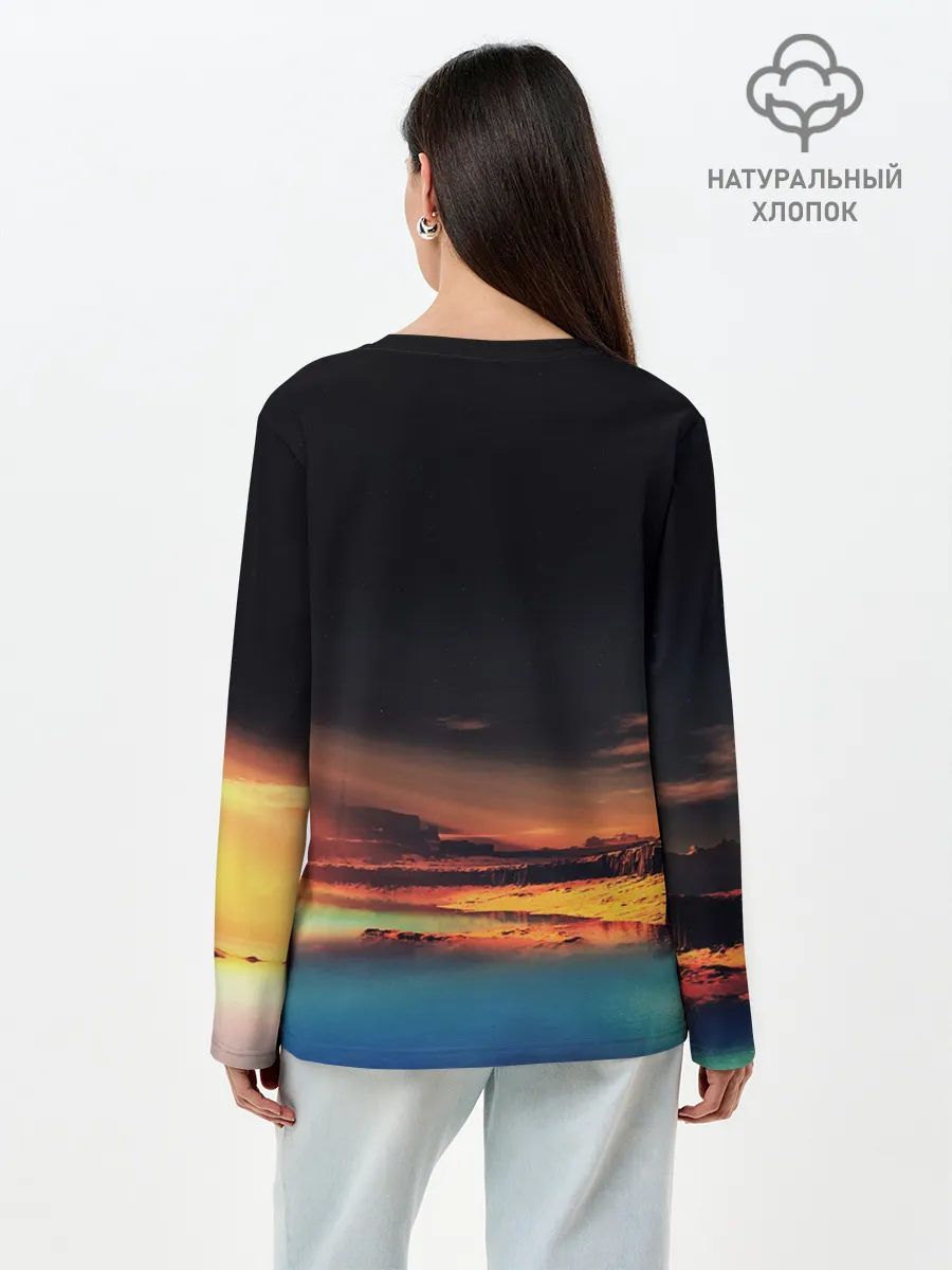 Лонгслив женский. Хлопок / Марс