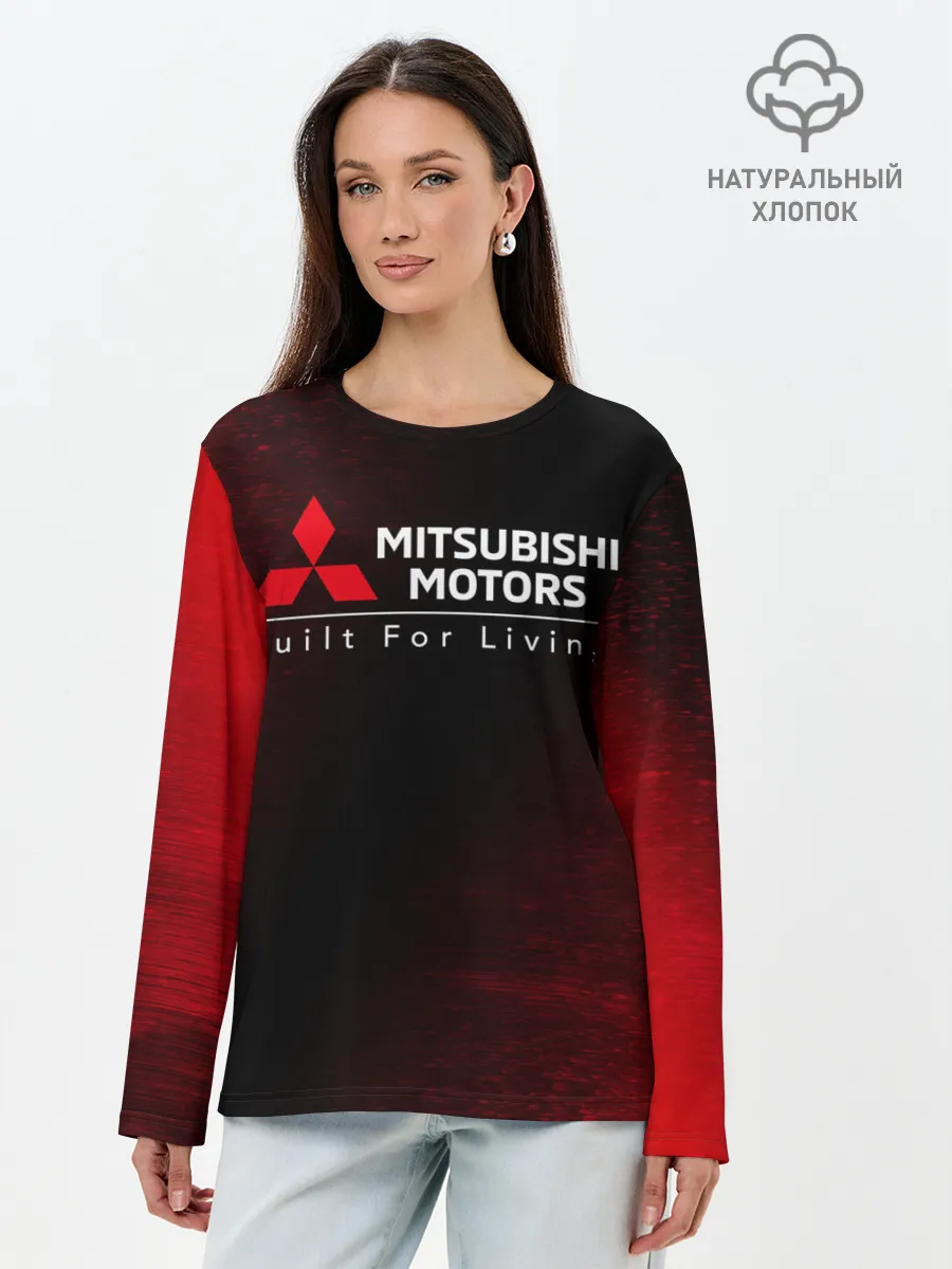Лонгслив женский. Хлопок / MITSUBISHI / МИТСУБИСИ