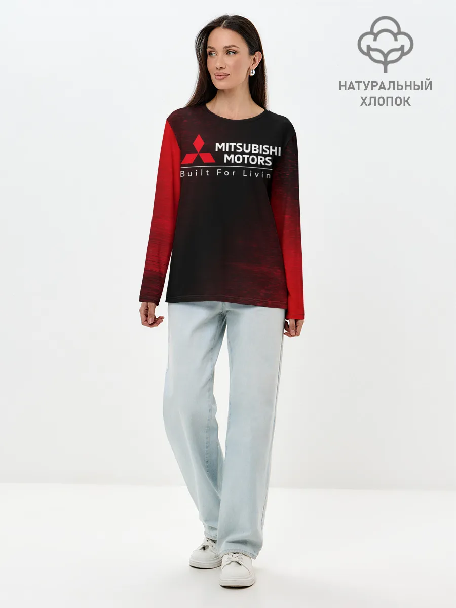 Лонгслив женский. Хлопок / MITSUBISHI / МИТСУБИСИ