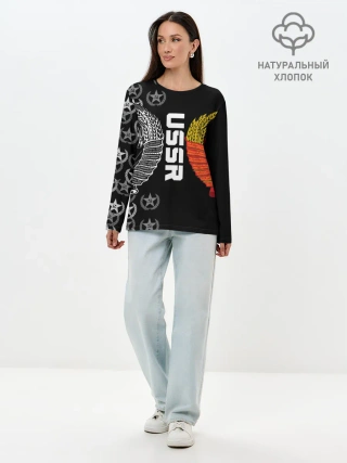 Лонгслив женский. Хлопок / СССР