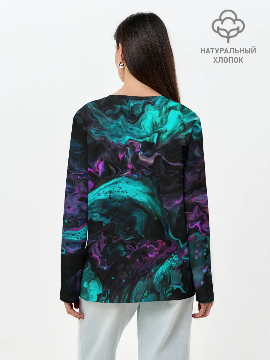 Лонгслив женский. Хлопок / ТЕКСТУРЫ