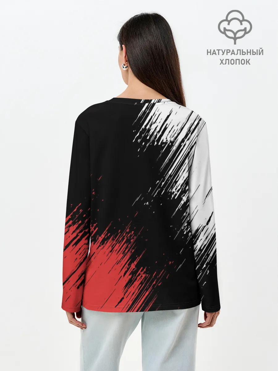 Лонгслив женский. Хлопок / BMW