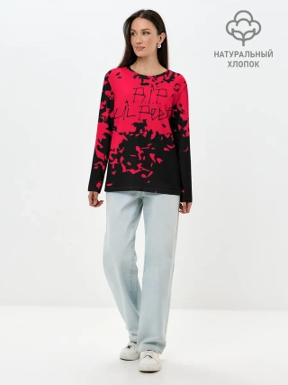 Лонгслив женский. Хлопок / Lil Peep