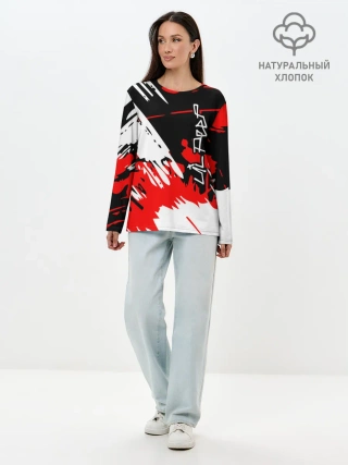 Лонгслив женский. Хлопок / Lil Peep