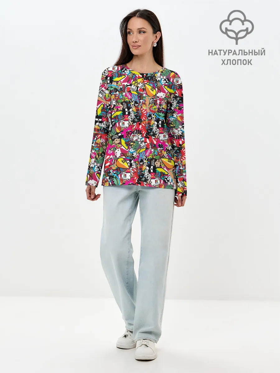 Лонгслив женский. Хлопок / Atlas