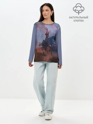 Лонгслив женский. Хлопок / Horizon Zero Dawn