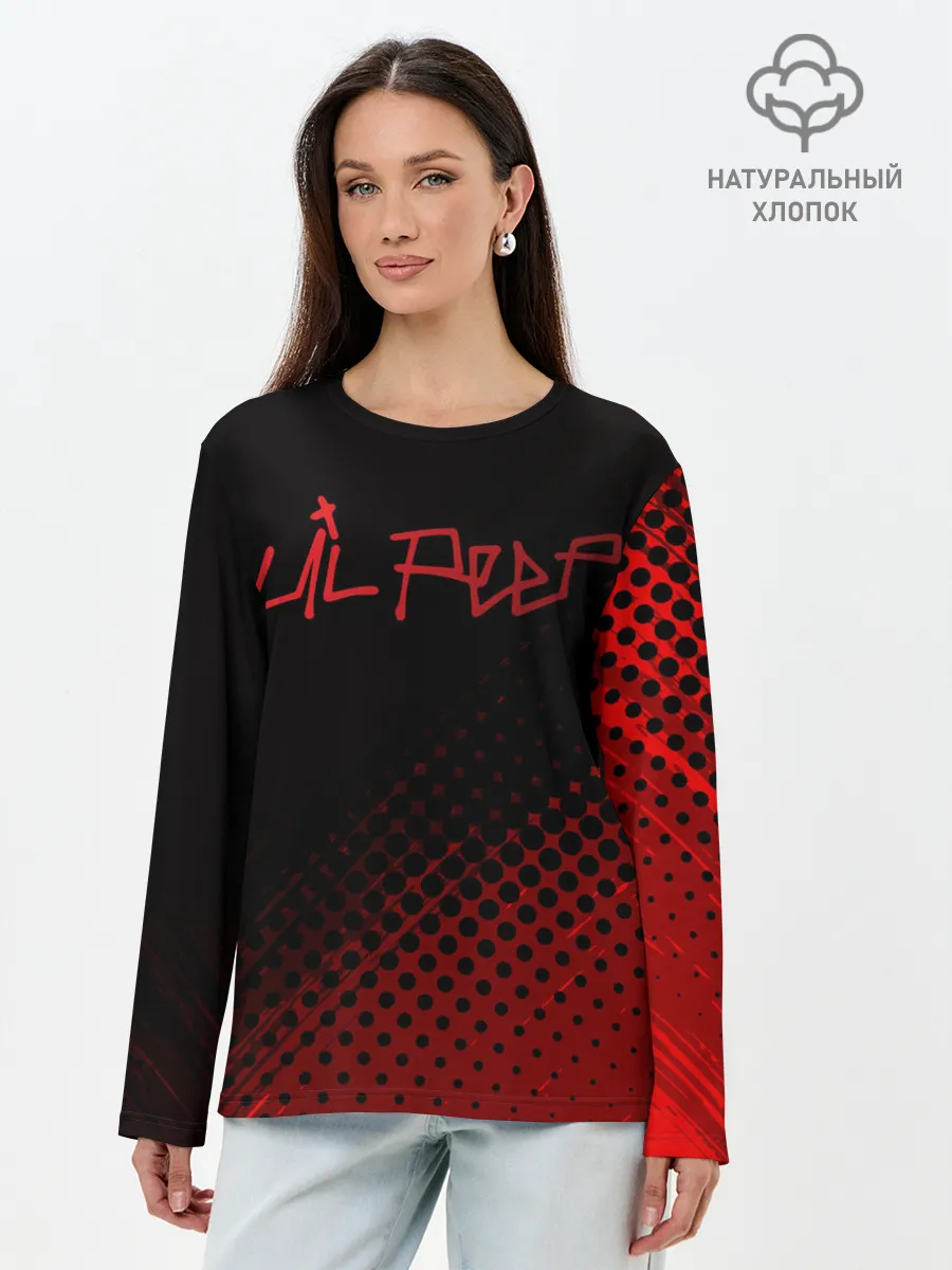 Лонгслив женский. Хлопок / Lil Peep