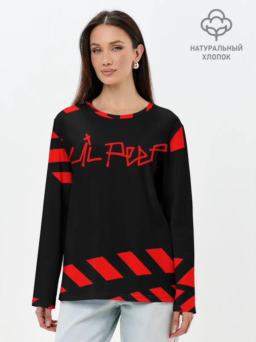 Лонгслив женский. Хлопок / Lil Peep