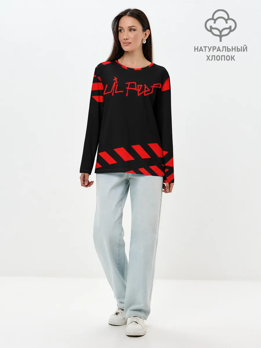 Лонгслив женский. Хлопок / Lil Peep