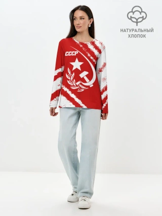 Лонгслив женский. Хлопок / СССР