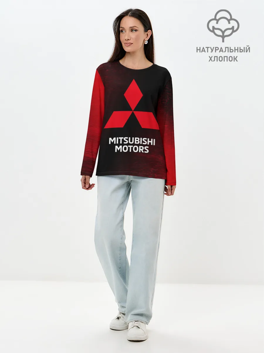 Лонгслив женский. Хлопок / MITSUBISHI / МИТСУБИСИ