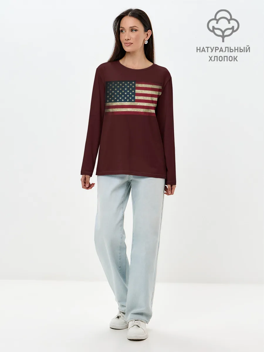 Лонгслив женский. Хлопок / USA