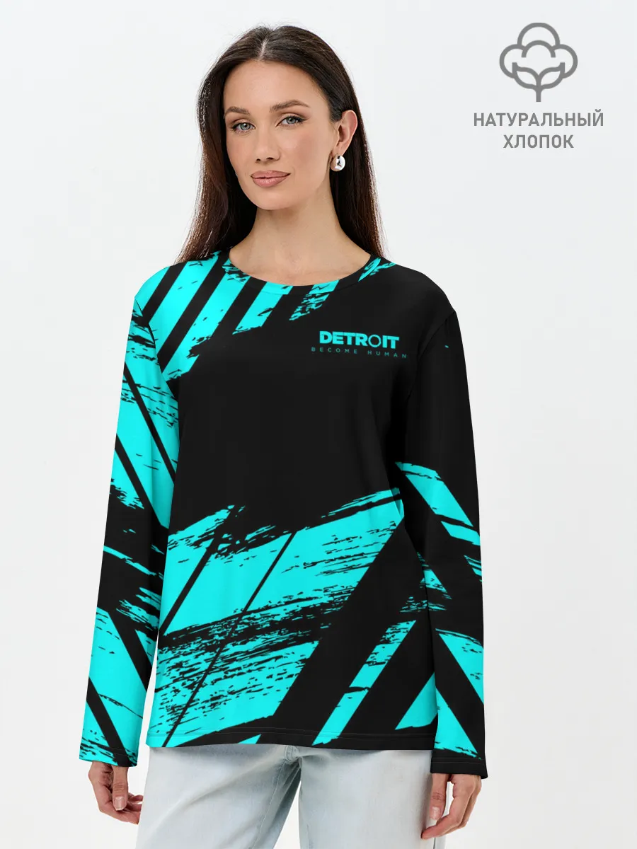 Лонгслив женский. Хлопок / Detroit: Become Human