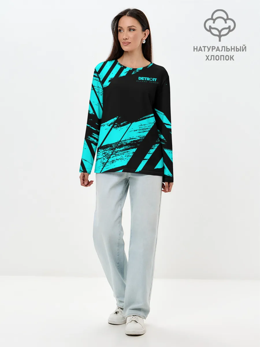 Лонгслив женский. Хлопок / Detroit: Become Human