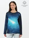 Лонгслив женский. Хлопок / Комета
