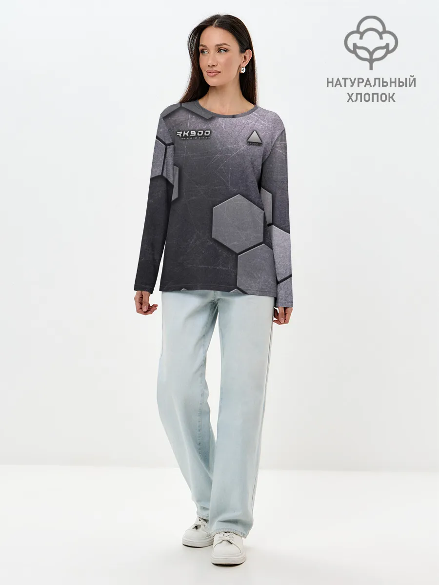 Лонгслив женский. Хлопок / Android RK900