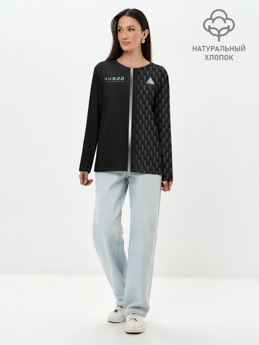 Лонгслив женский. Хлопок / Android RK900