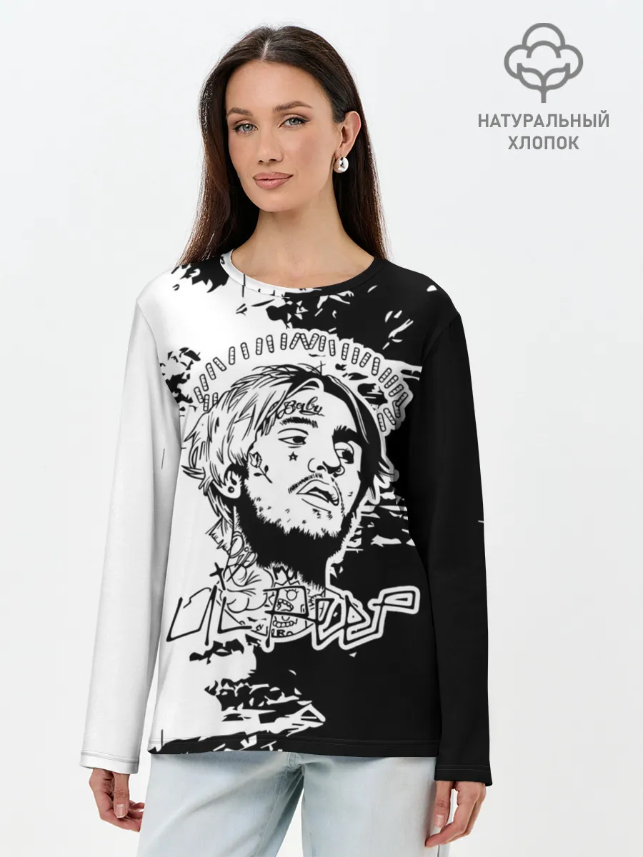 Лонгслив женский. Хлопок / Lil Peep