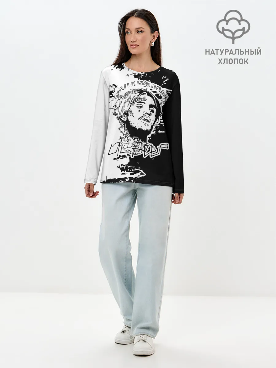 Лонгслив женский. Хлопок / Lil Peep