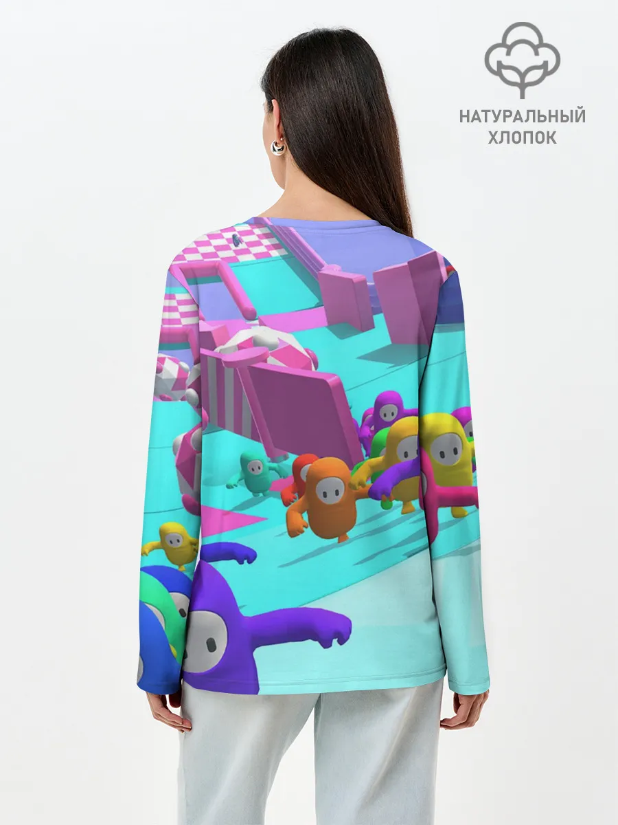 Лонгслив женский. Хлопок / Fall Guys