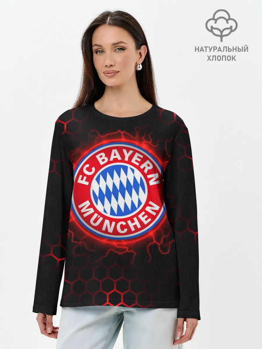 Лонгслив женский. Хлопок / Бавария
