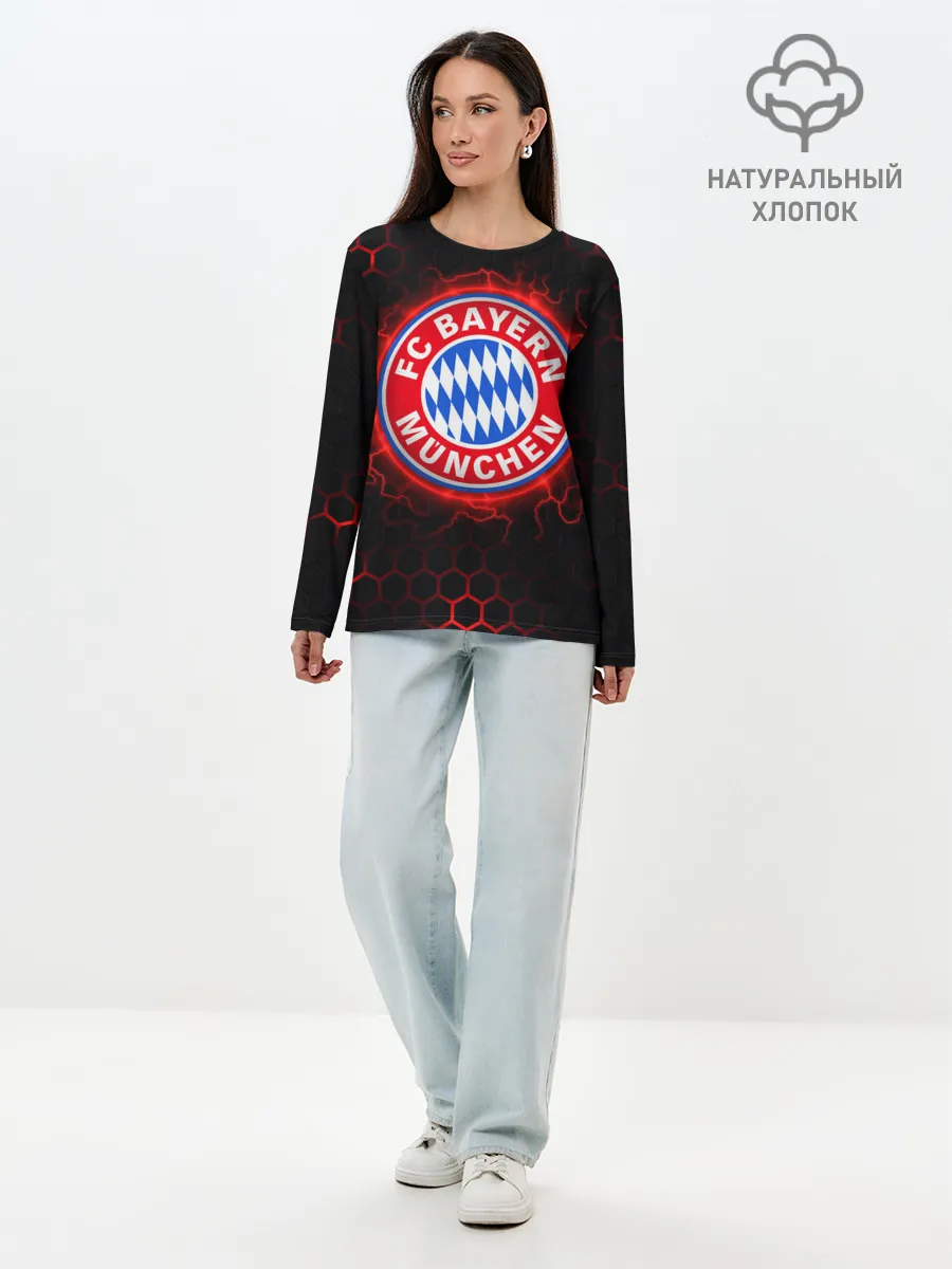 Лонгслив женский. Хлопок / Бавария