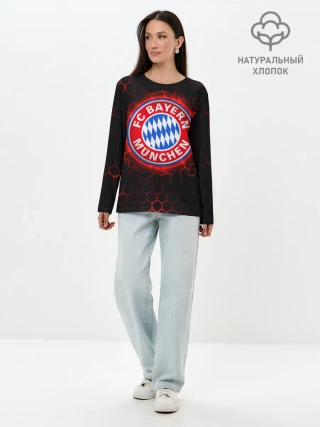 Лонгслив женский. Хлопок / Бавария