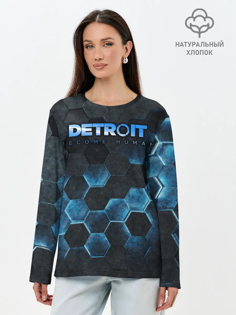Лонгслив женский. Хлопок / Detroit: Become Human