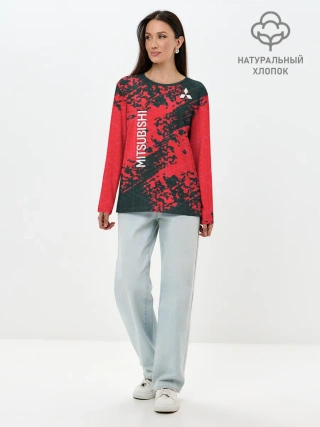 Лонгслив женский. Хлопок / Mitsubishi
