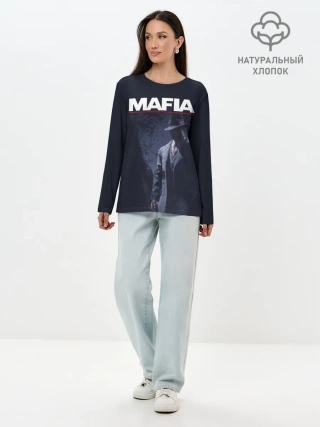 Лонгслив женский. Хлопок / Mafia