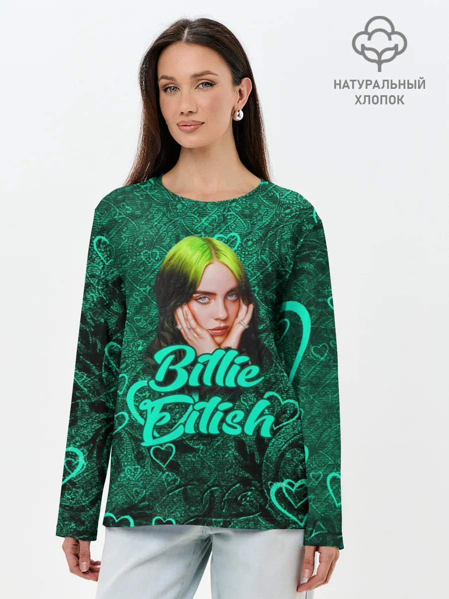 Лонгслив женский. Хлопок / Billie Eilish | Билли Айлиш