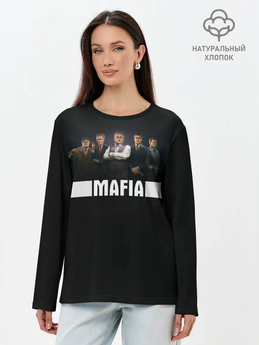 Лонгслив женский. Хлопок / Mafia