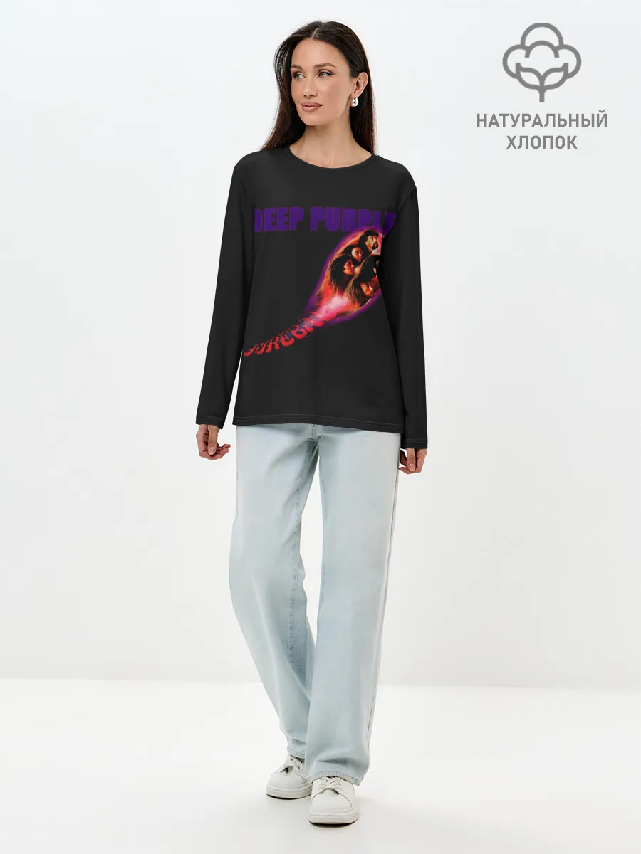 Лонгслив женский. Хлопок / Deep Purple