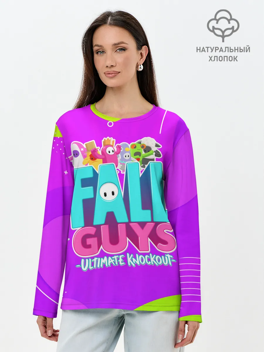 Лонгслив женский. Хлопок / Fall Guys