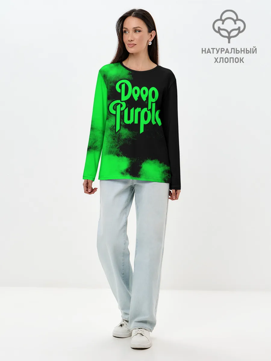 Лонгслив женский. Хлопок / Deep Purple