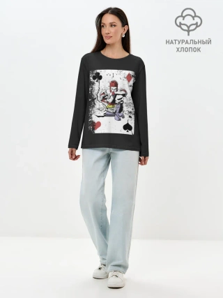 Лонгслив женский. Хлопок / Карта HH