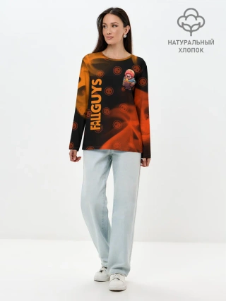 Лонгслив женский. Хлопок / FALL GUYS HALF-LIFE / ФОЛ ГАЙС
