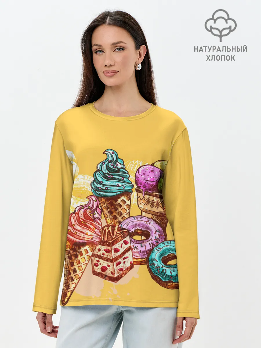 Лонгслив женский. Хлопок / Candy