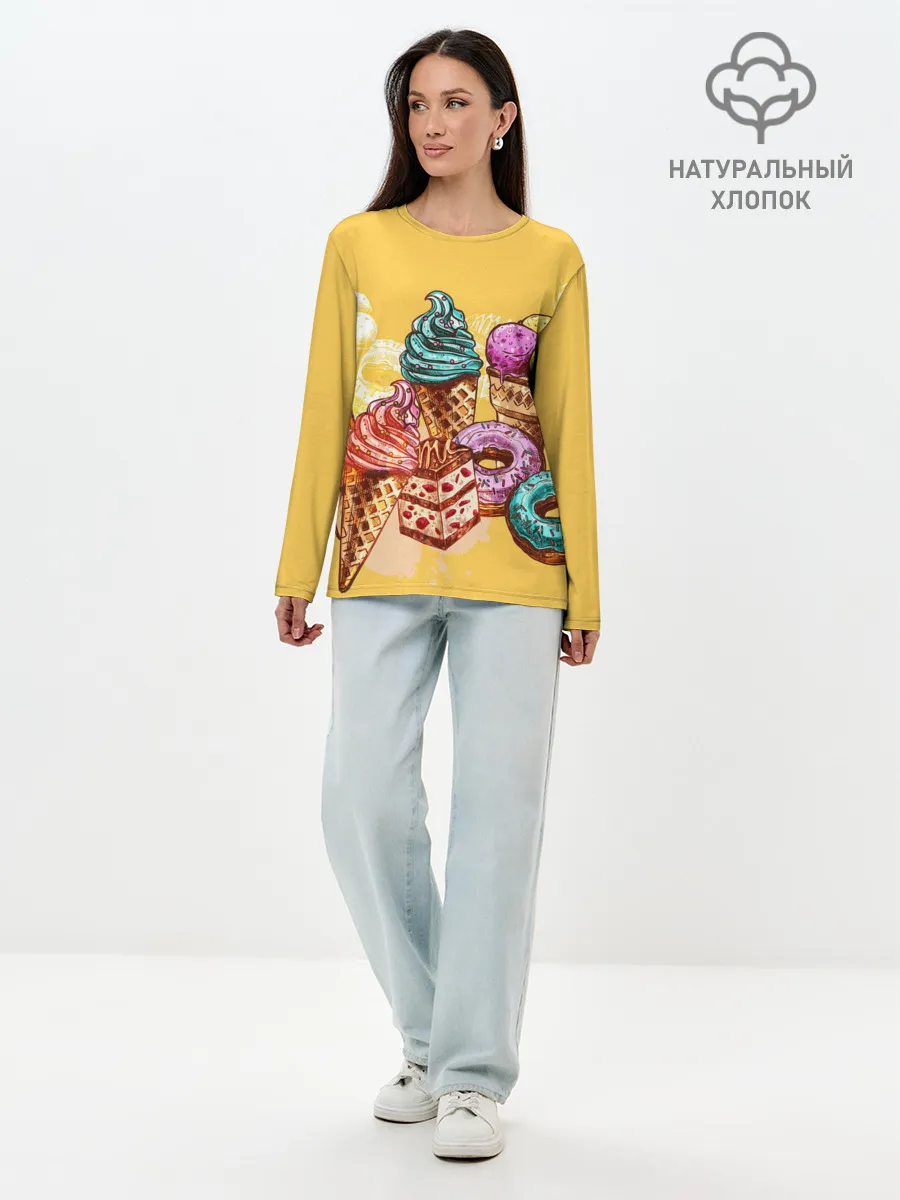 Лонгслив женский. Хлопок / Candy
