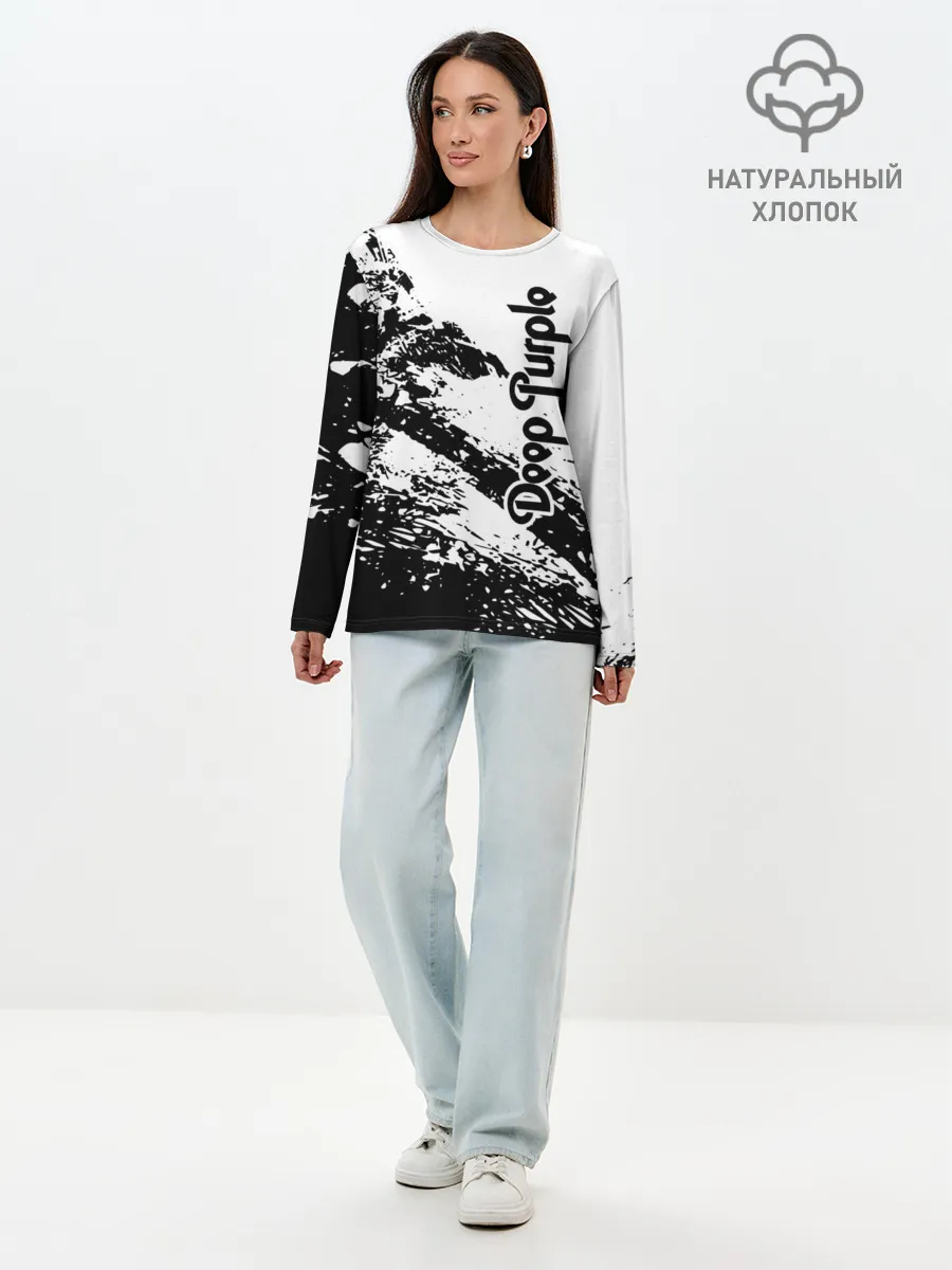 Лонгслив женский. Хлопок / Deep Purple