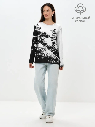 Лонгслив женский. Хлопок / Deep Purple