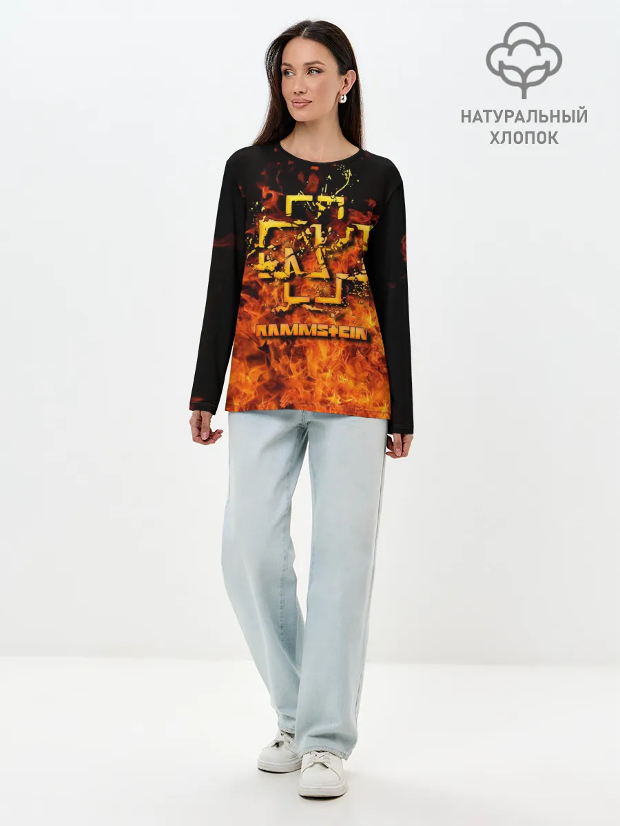 Лонгслив женский. Хлопок / RAMMSTEIN