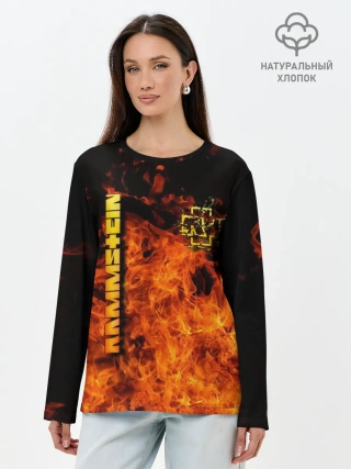 Лонгслив женский. Хлопок / RAMMSTEIN
