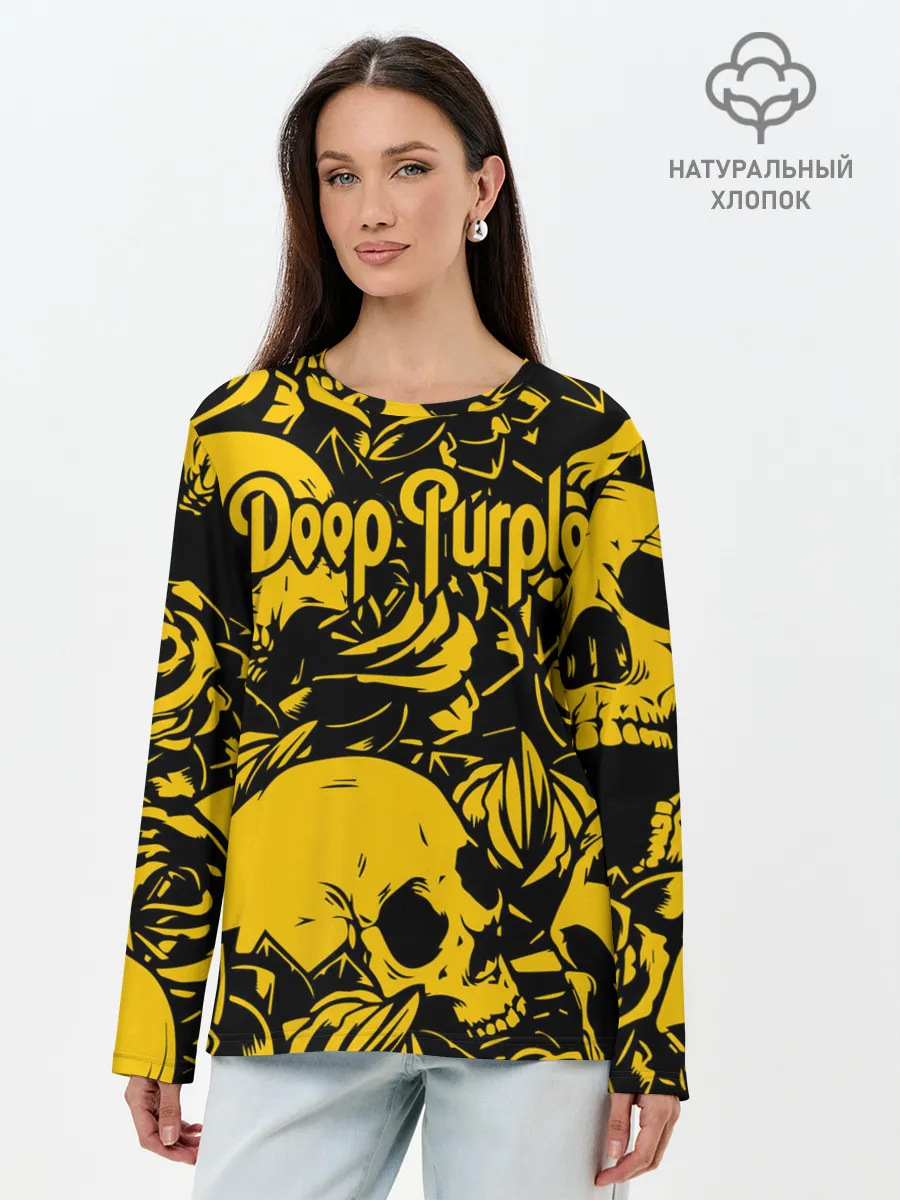 Лонгслив женский. Хлопок / Deep Purple