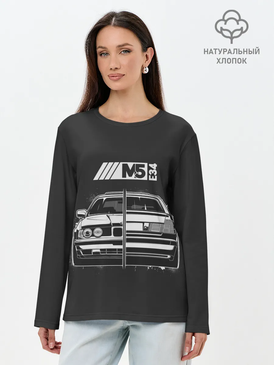 Лонгслив женский. Хлопок / BMW